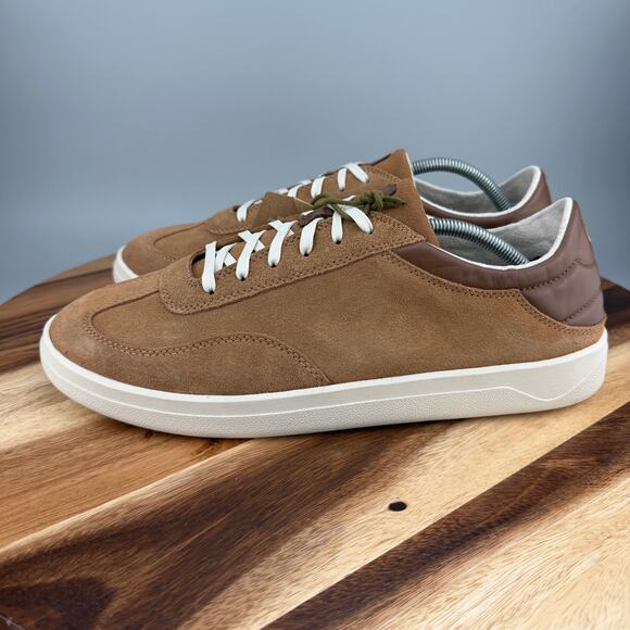 OluKai Punini Suede Sneakers Men’s Size 8 Tan Toffee Casual Comfort Shoes New main image 4